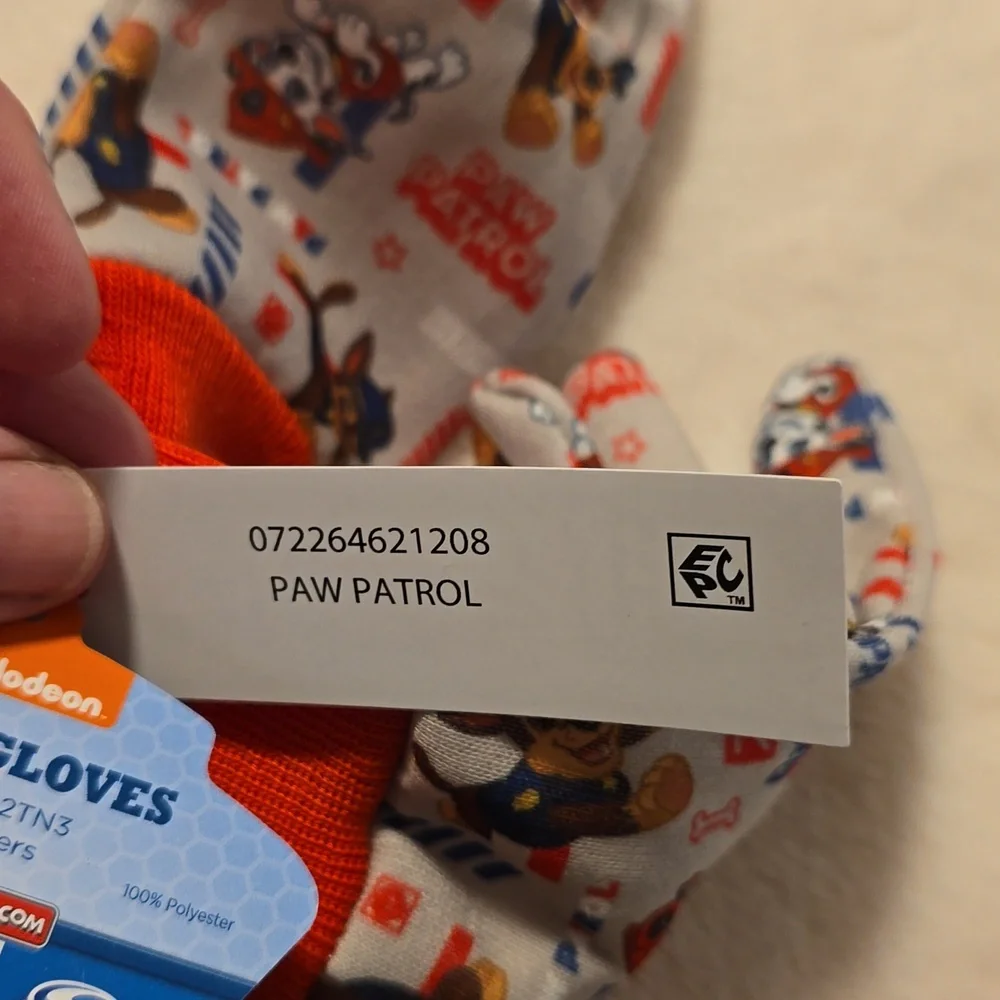 Nickelodeon‎ Paw Patrol Toddler Jersey Gloves NWT